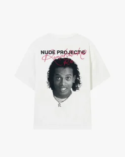 Nude Project Face Tee White Best