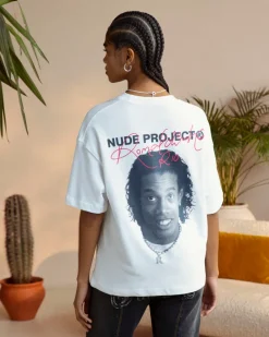Nude Project Face Tee White Best