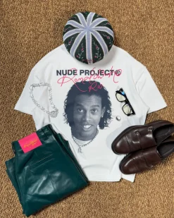 Nude Project Face Tee White Best