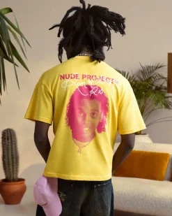 Nude Project Face Tee Yellow Best