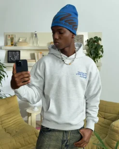 Nude Project Fine Art Hoodie Grey Melange Outlet