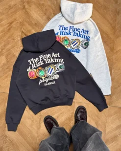 Nude Project Fine Art Hoodie Grey Melange Outlet