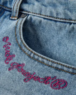 Nude Project Flowers Denim Shorts Sale