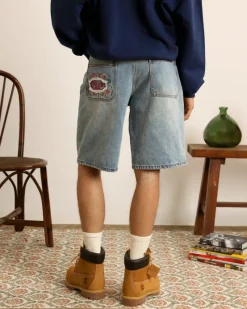 Nude Project Flowers Denim Shorts Sale