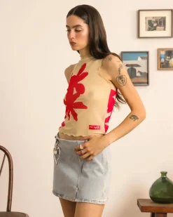 Nude Project Flowers Top New