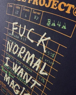 Nude Project Fuck Normal Hoodie Navy New