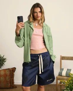 Nude Project Gigi Mesh Short Navy Fashion