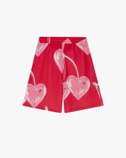 Nude Project Gigi Mesh Short Red Best