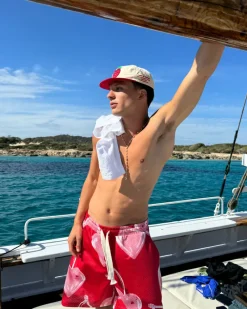 Nude Project Gigi Mesh Short Red Best