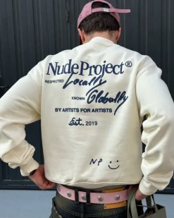 Nude Project Global Soon Sweatshirt Marshmallow Clearance