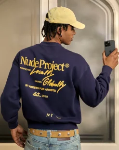 Nude Project Global Soon Sweatshirt Navy Discount