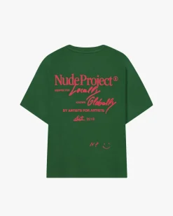 Nude Project Global Soon Tee Green New