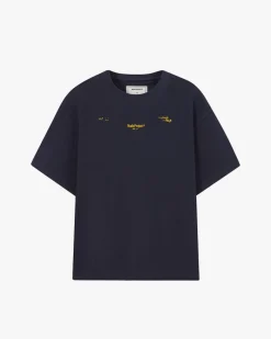 Nude Project Global Soon Tee Navy Fashion