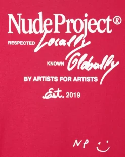 Nude Project Global Soon Tee Raspberry Fashion