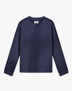 Nude Project Global Soon Waffle Polo Navy Outlet