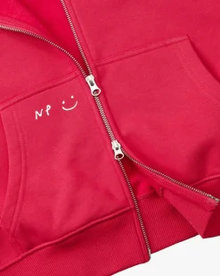 Nude Project Global Soon Zip-Up Hoodie Raspberry Outlet