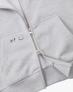 Nude Project Global Soon Zip-Up Hoodie Grey Melange Online