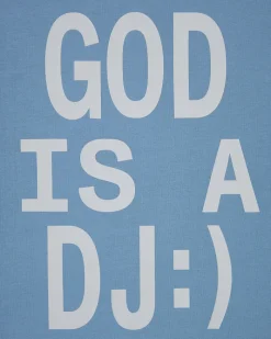 Nude Project God is a DJ Tee Baby Blue Fashion