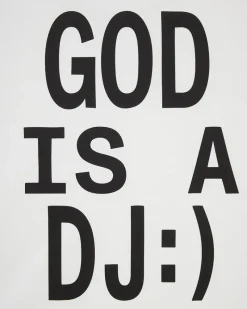 Nude Project God is a DJ Tee White Discount