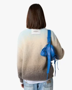 Nude Project Gradient Cozy Knit Sweater Baby Blue Best