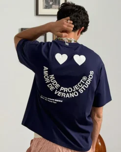Nude Project Happy Tee Navy Best