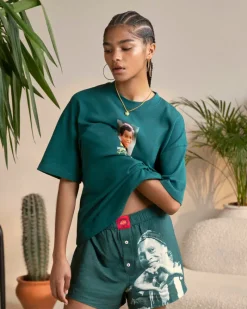 Nude Project Heart Boxer Green Discount