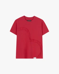 Nude Project Heart Slim Tee Red Fashion