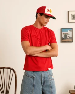 Nude Project Heart Slim Tee Red Fashion