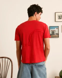 Nude Project Heart Slim Tee Red Fashion