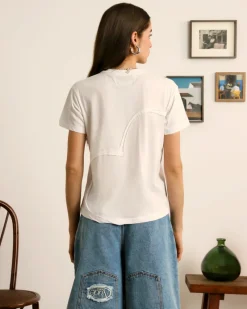 Nude Project Heart Slim Tee White Online