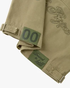 Nude Project Heavy Canvas Trucker Jacket Khaki Clearance