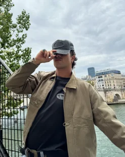 Nude Project Heavy Canvas Trucker Jacket Khaki Clearance