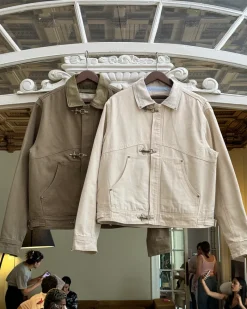 Nude Project Heavy Canvas Trucker Jacket Offwhite Fashion