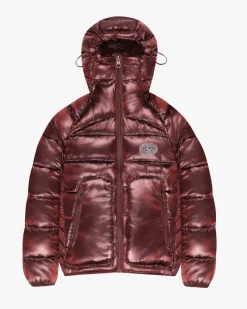 Nude Project Iconic Puffer Jacket Burgundy Outlet
