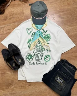 Nude Project Jarron Tee Marshmallow Sale