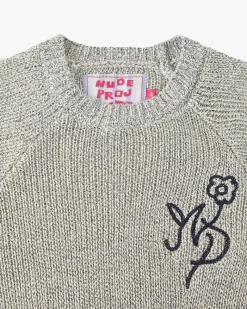 Nude Project Jonion Knit Sweater Grey Melange Hot