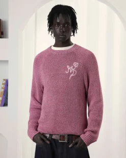 Nude Project Jonion Knit Sweater Pink Melange New