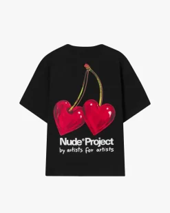 Nude Project Juicy Cherry Tee Black Hot