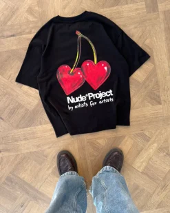 Nude Project Juicy Cherry Tee Black Hot