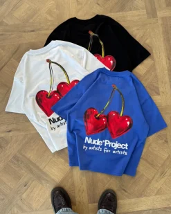 Nude Project Juicy Cherry Tee Blue Fashion