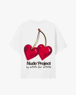 Nude Project Juicy Cherry Tee White Discount