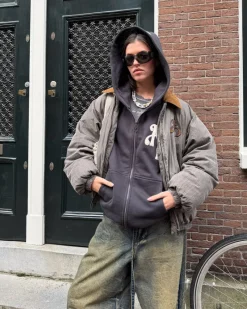 Nude Project Kill Bill Zip-Up Hoodie Ash Sale