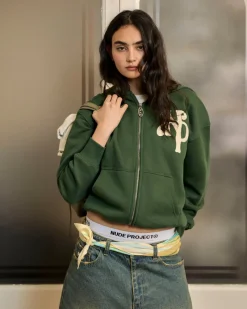 Nude Project Kill Bill Zip-Up Hoodie Green Online
