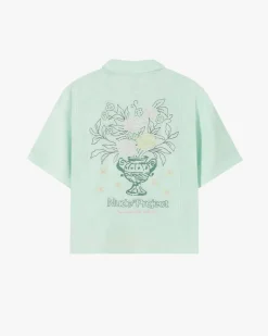 Nude Project Kimchi Resort Shirt Aqua Green Outlet