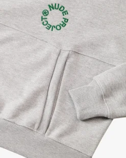 Nude Project Kory Boxy Hoodie Grey Melange Outlet