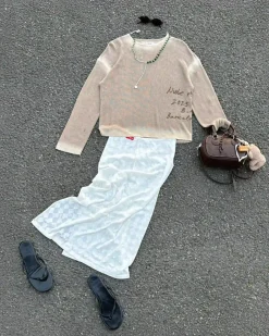 Nude Project Laca Skirt White Best