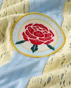 Nude Project Lace Football Polo Baby Blue Outlet