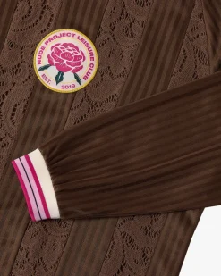 Nude Project Lace Football Polo Brown Discount