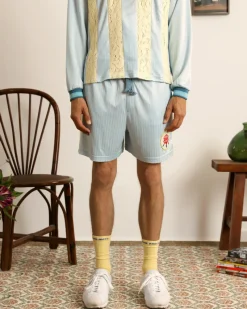 Nude Project Lace Football Short Baby Blue Sale