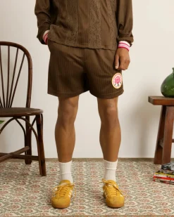 Nude Project Lace Football Short Brown Online